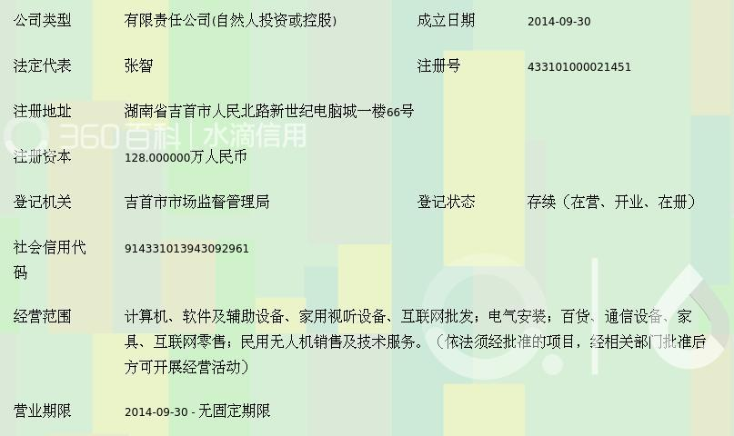 吉首市爱看远大贸易有限责任公司